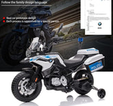 BMW F 850 GS - P police Motorcycle 1B2M White JT5002B - Colorland Toys